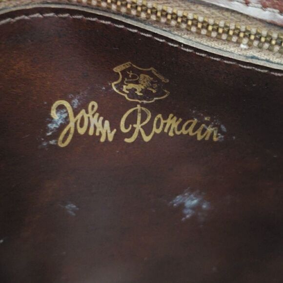 JOHN Romain Vintage Black Suede shoulder bag - Picture 5 of 6